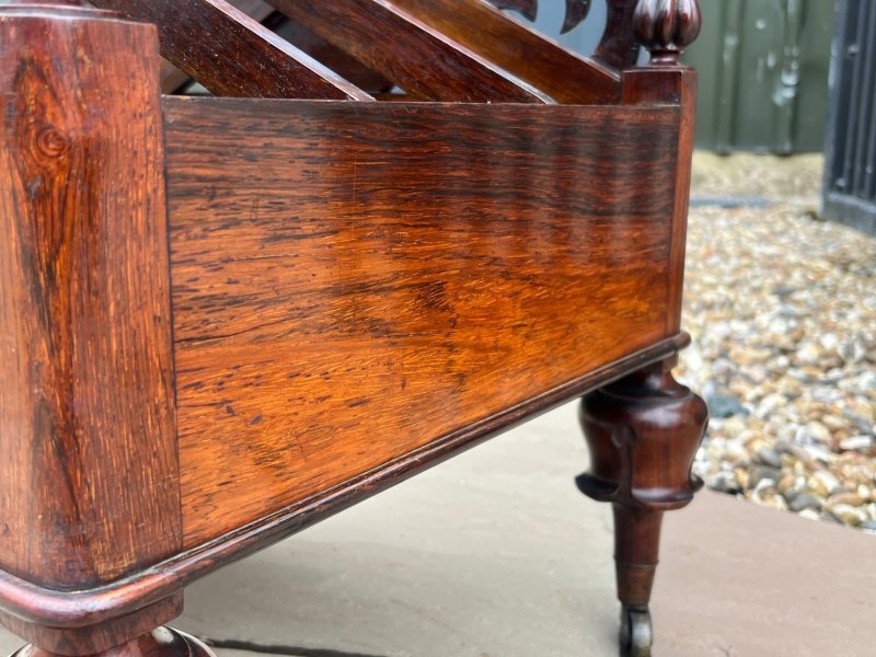 A fine quality William IV Period rosewood Canterbury designed by J.C louden